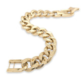 YGP STST Textured Curb Link Chain Bracelet - Walter Bauman Jewelers